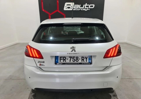 Peugeot 308 cena 16700 przebieg: 28000, rok produkcji 2019 z Choszczno małe 191